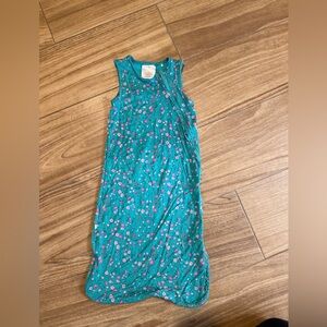 Posh Peanut Teal Floral Kids sleepsack